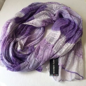 The accessory collective Purple Striped Scarf